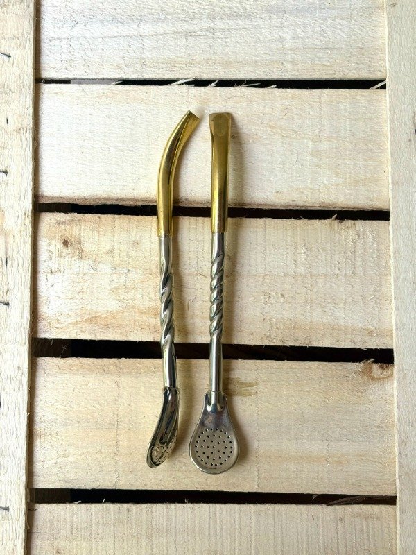 Producto - BOMBILLA TORNEADA - PICO DE BRONCE - ALPACA