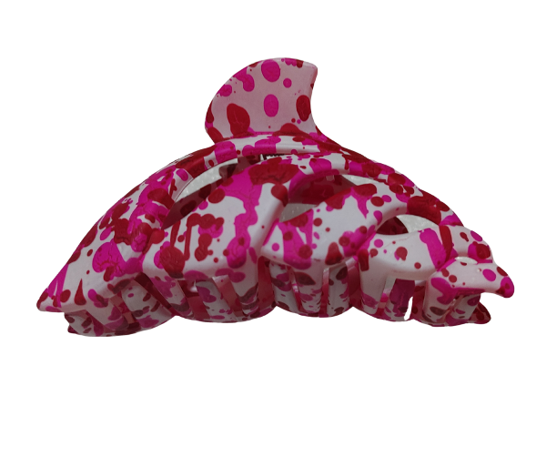 Producto - Broche Para Pelo Forma Delfin Marmolado mediano 9x5 cm Para Mujer X Unidad - 2