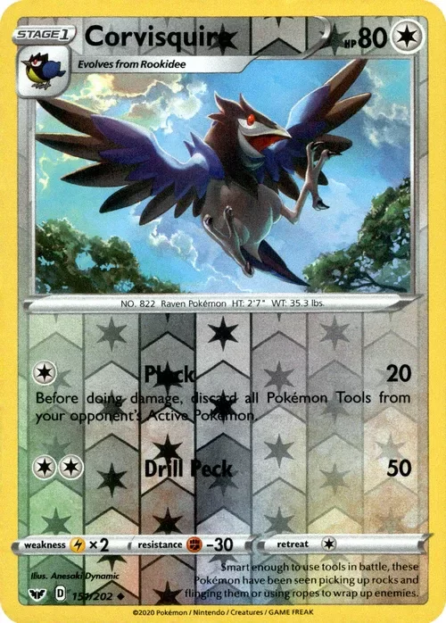 Producto - Corvisquire - 151/202 - Sword and Shield - Reverse Holo