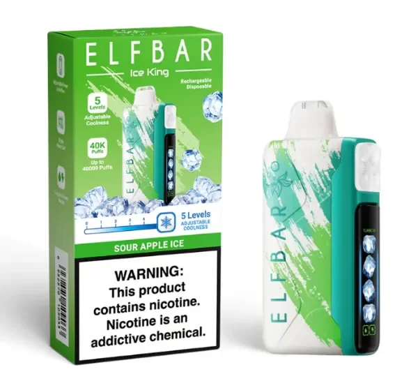 Producto - Green Apple Ice - ELFBAR ICE KING - 40.000 Puffs