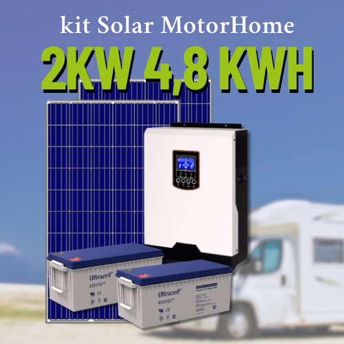 Producto - Kit Solar MotorHome 2kW con 4,8 kWH x Dia MPPT