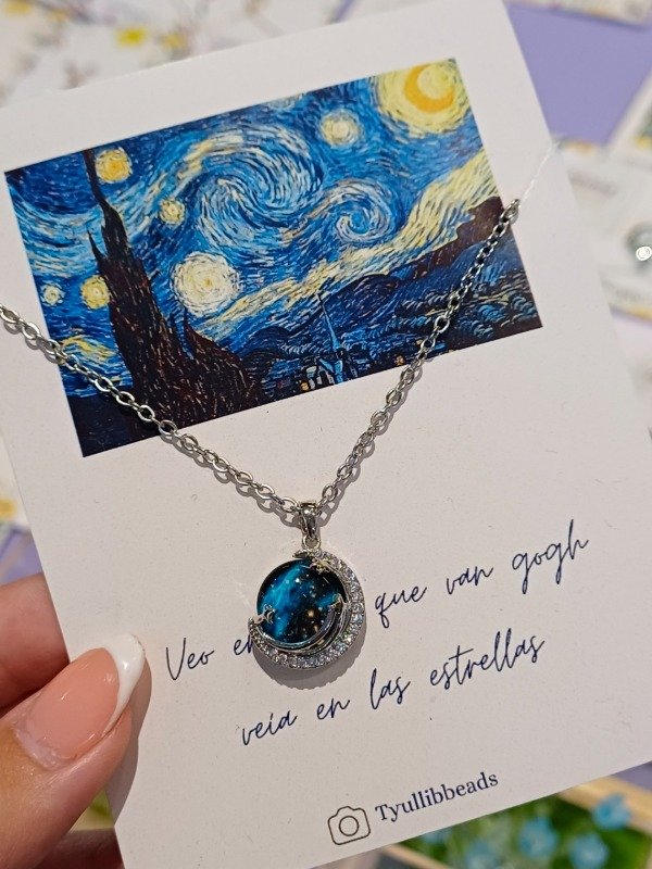 Producto - Collar van gogh (PLATEADO)