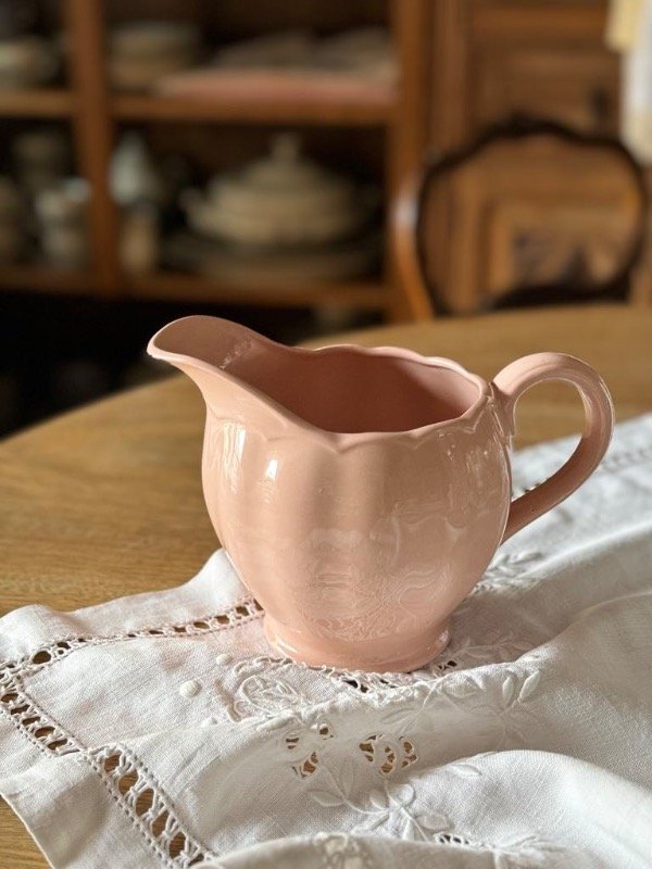 Producto - Jarra de loza inglesa rosa