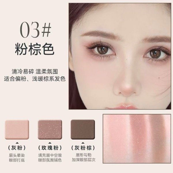 Producto - Paleta multiuso + brochita (sombra/ ceja/ contorno) 03 - Novo - 0