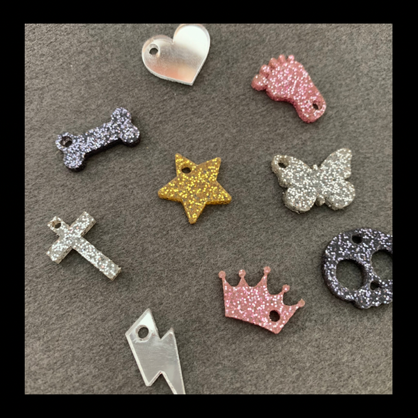 Producto - Dijes Glitter/ Espejado x100 unidades