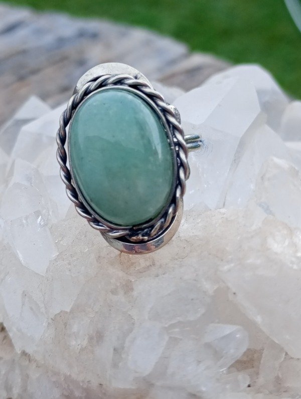 Producto - Anillo de Cuarzo Verde