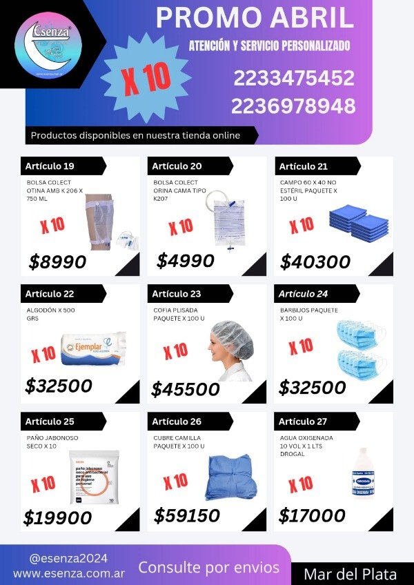 Producto - PROMOS X 10