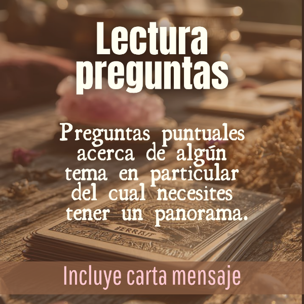 Producto - Tarot - Lectura preguntas