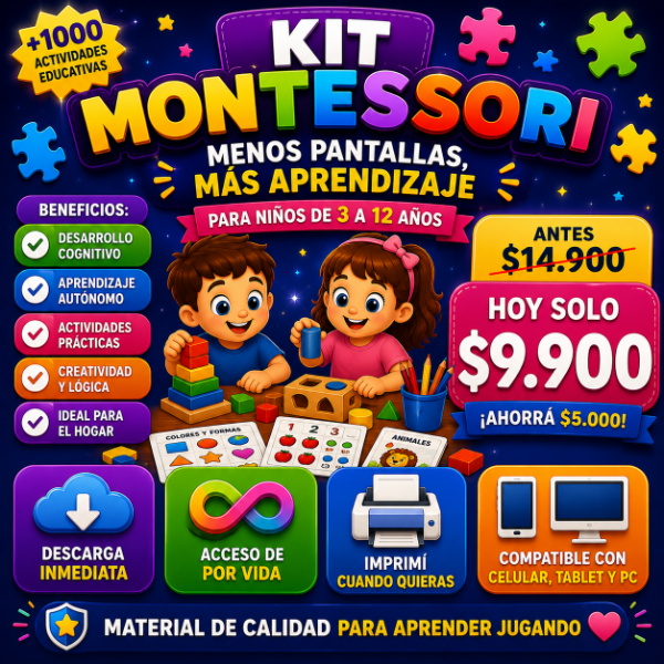 Producto - Mega Pack Metodo Montessori
