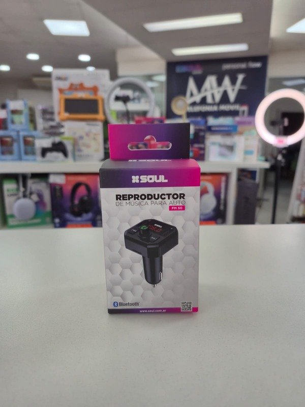 Producto - Cargador de Auto FM50 FM/TF/MANOS LIBRES Soul CA-FM50