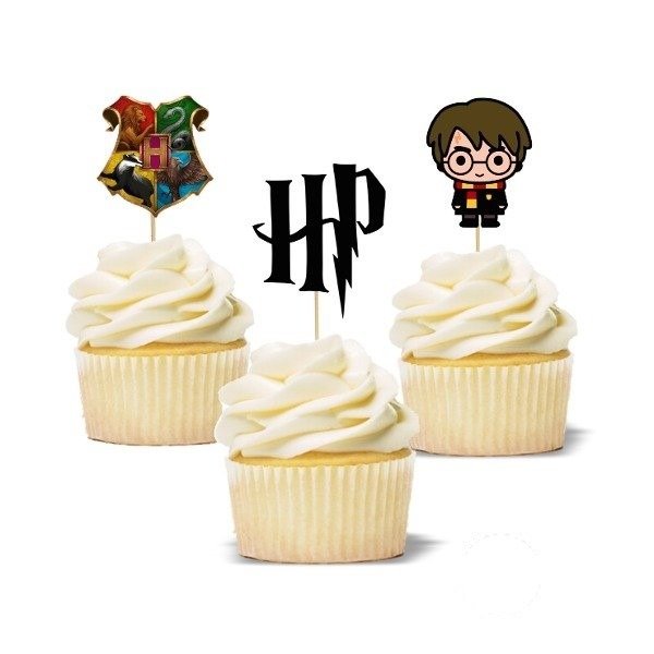 Producto - Harry Potter Topper cupcakes silueta x 6