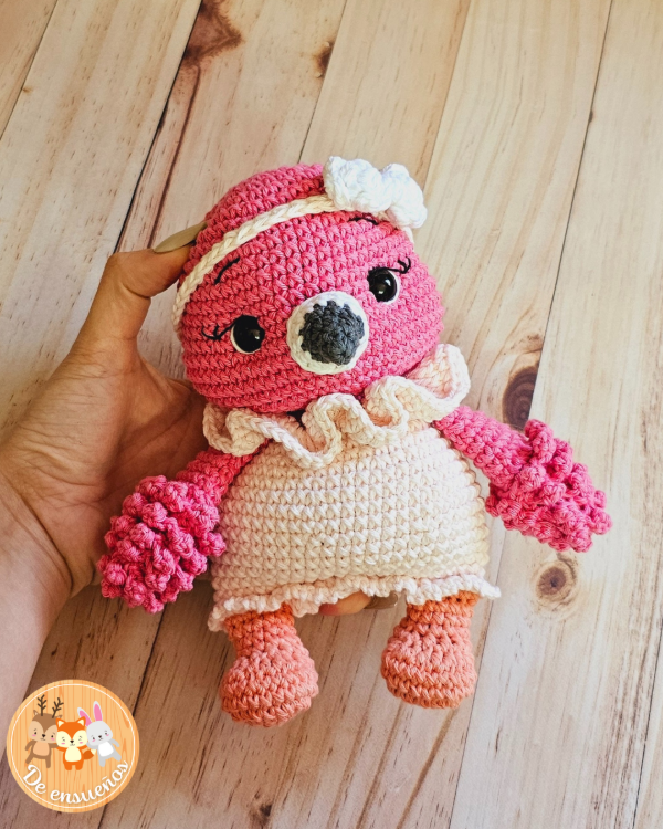 Producto - Manta de apego de Pinky - Guía de tejido