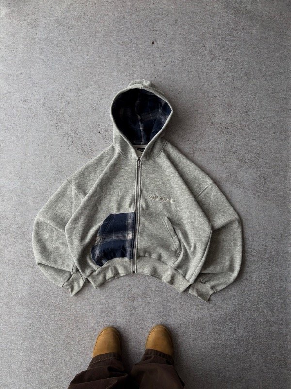 Producto - ZIP HODDIE COMBINED BLUE