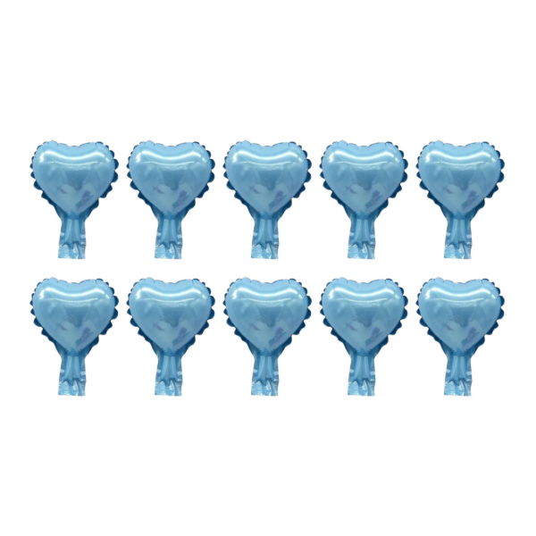 Producto - Globo mini corazón 5" color celeste x10un