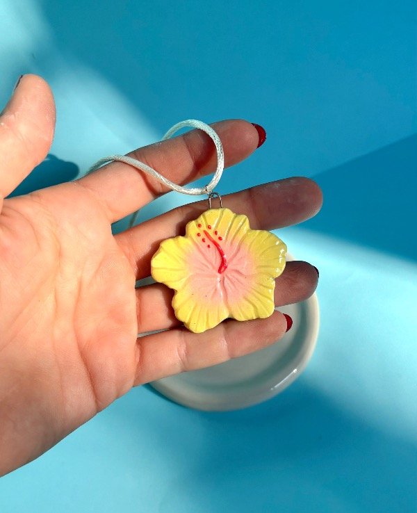 Producto - Hibiscus BIFAS Celeste con Amarillo + Amarillo con Rosa