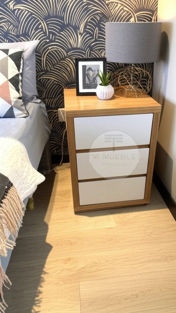 Producto - Mesa de Luz 3 Cajones