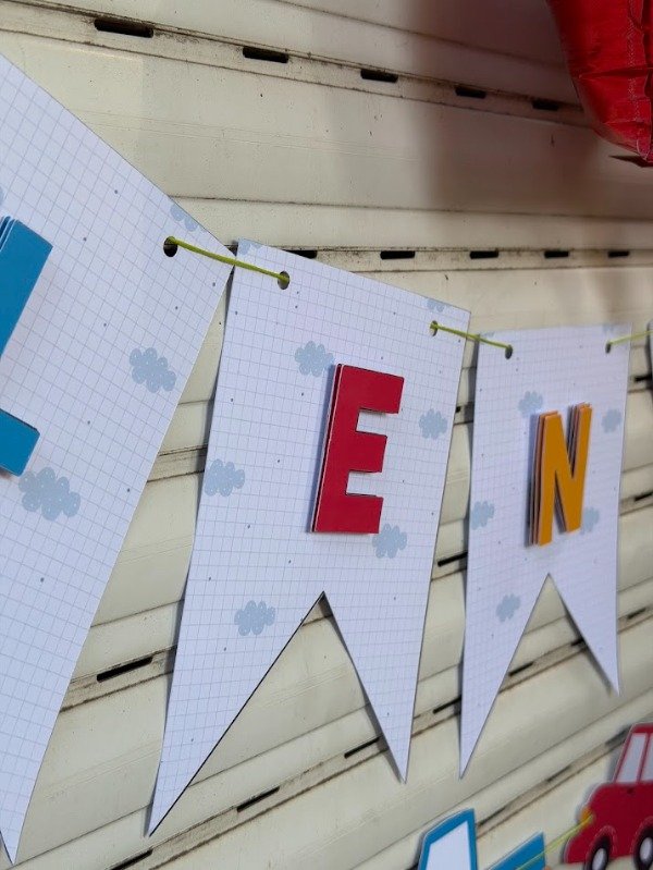 Producto - Banderin 3D por letra
