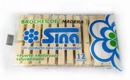 Producto - Broche madera reforzado SINA - Endocenados