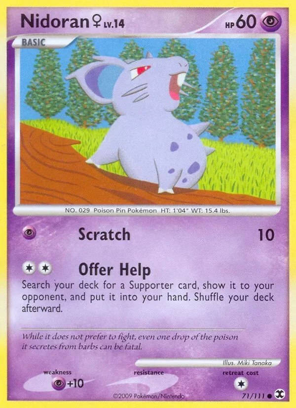 Producto - Nidoran 71/111 Platinum: Rising Rivals