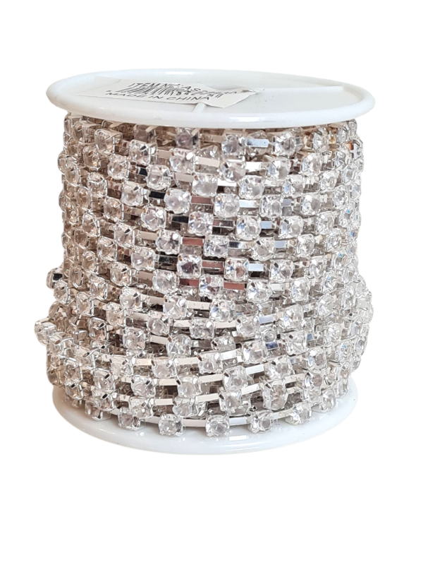 Producto - TIRAS DE STRASS PLATEADO