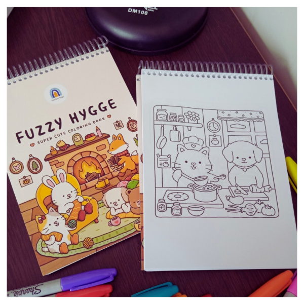 Producto - Libro para colorear pintar FUZZY HYGGE