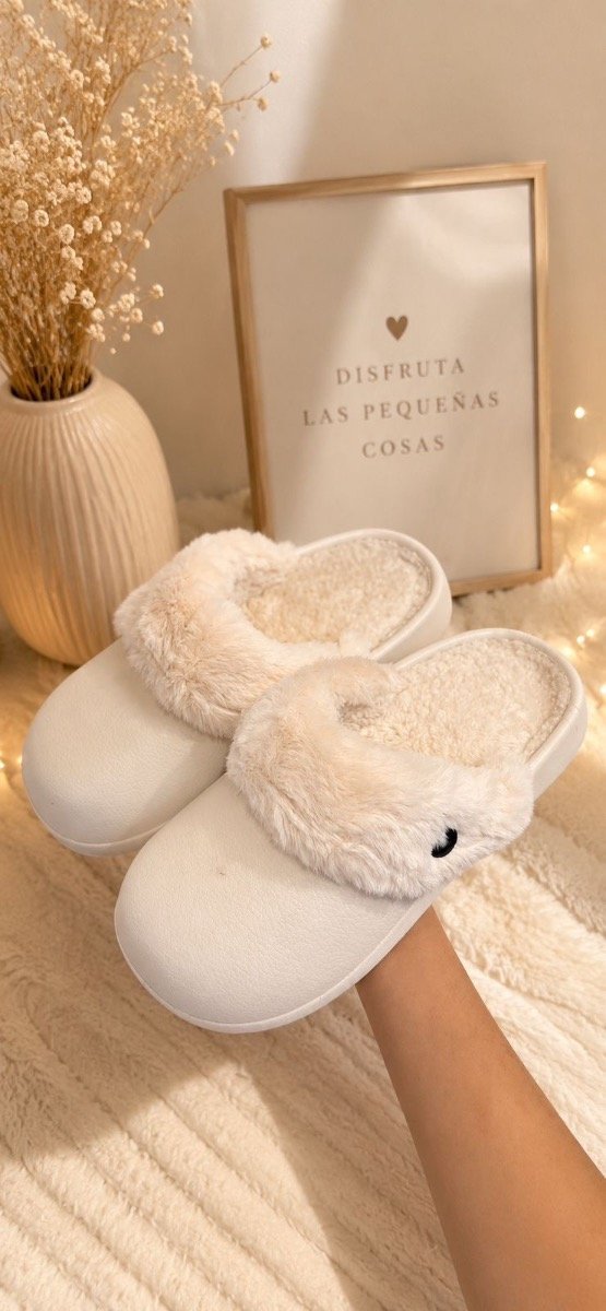 Producto - Suecos con Peluche - Beige