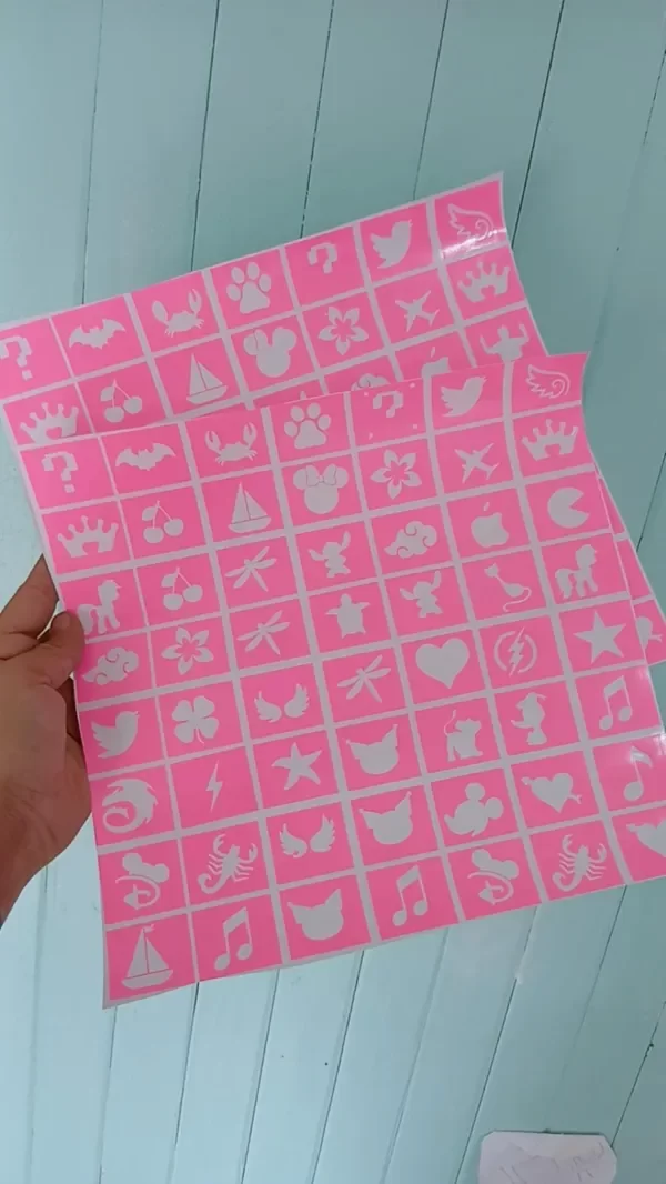 Producto - STENCIL INFANTILES 3X3 100 UNIDADES