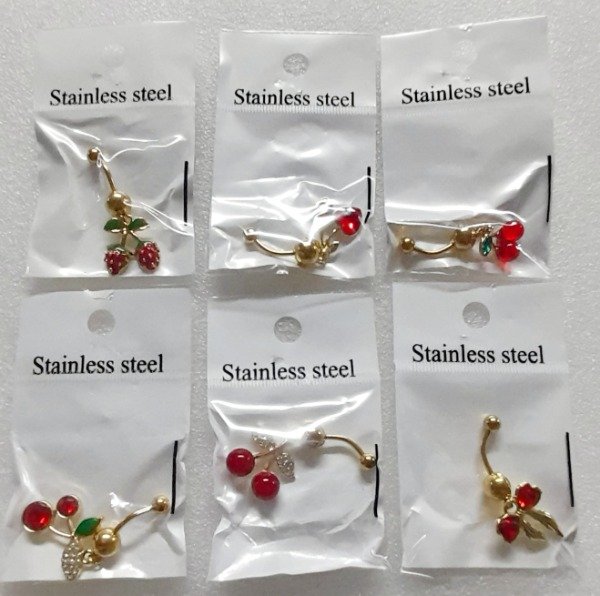 Producto - Piercing de ombligo TENDENCIA FRUTOS ROJOS AB 11/25