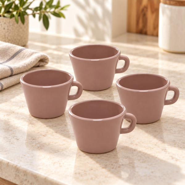 Producto - SET LUXOR 4 TAZAS DE CAFE DE VIDRIO DURAX 187ML - 3