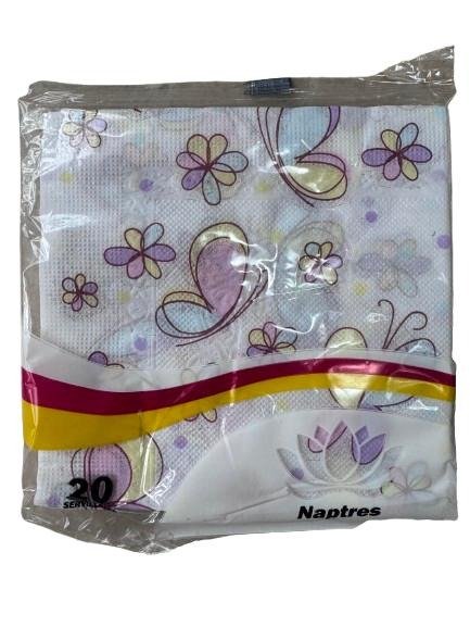 Producto - Servilleta Mariposas 32x32x20 un
