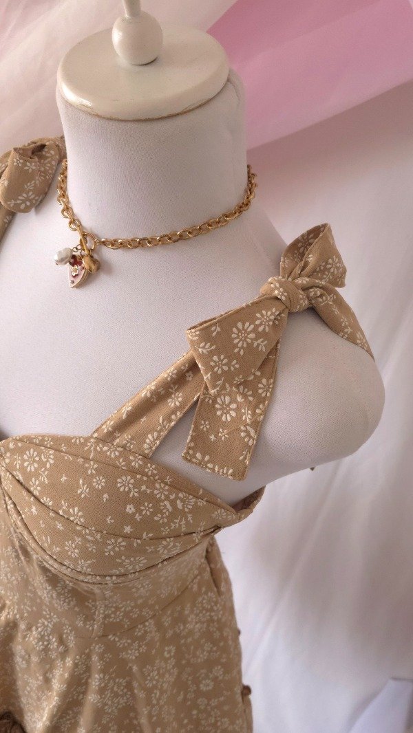 Producto - Vestido Coquette Nadinne Beige! IMPORTADO NUEVO - 7