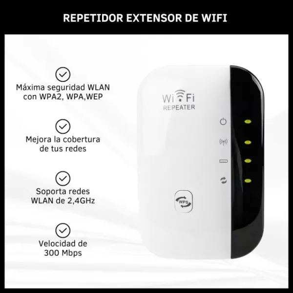 Producto - Repetidor Extensor De Wifi 300mbps Amplificador Internet