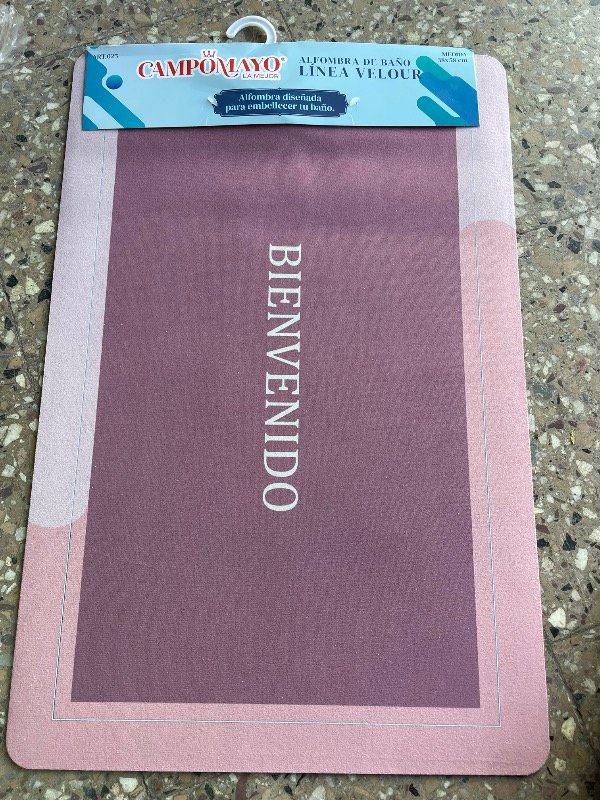 Producto - Alfombra felpudo bienvenido de goma - 1
