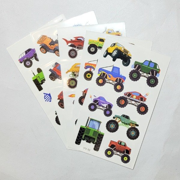 Producto - Tatuaje temporal infantil AUTOS x10 planchas