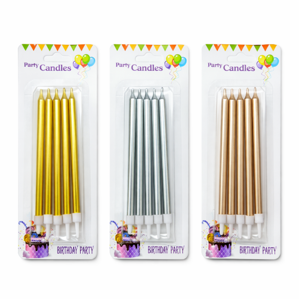Producto - Velas Metalizadas para Torta x6