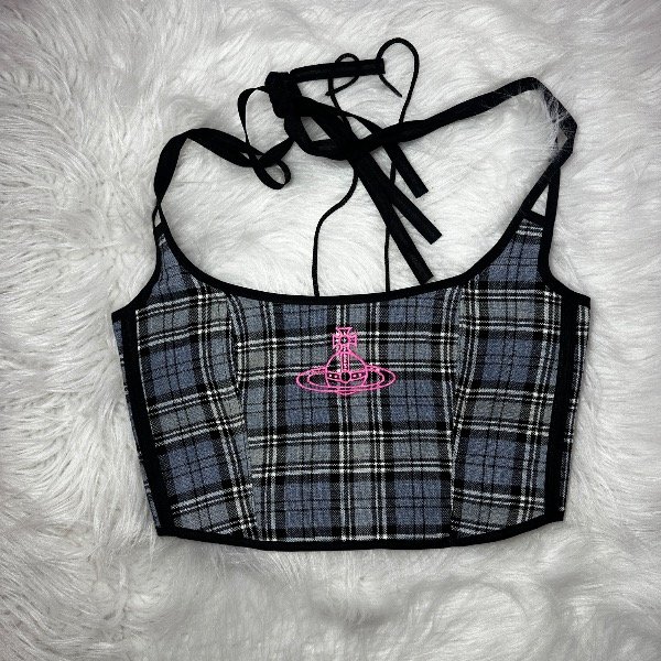Producto - Corset Tartan Gris VW