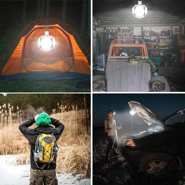 Producto - LÁMPARA LED RECARGABLE EXTERIOR USB + SOLAR - 5