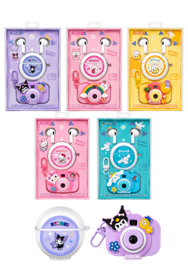Producto - AURICULAR INALAMBRICO PERSONAJES+MINI CAMARA #4842864202413