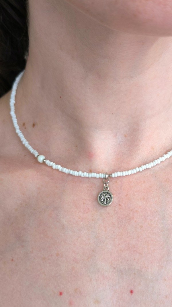 Producto - Choker Beach (Colores Blanco/Negro/Celeste)