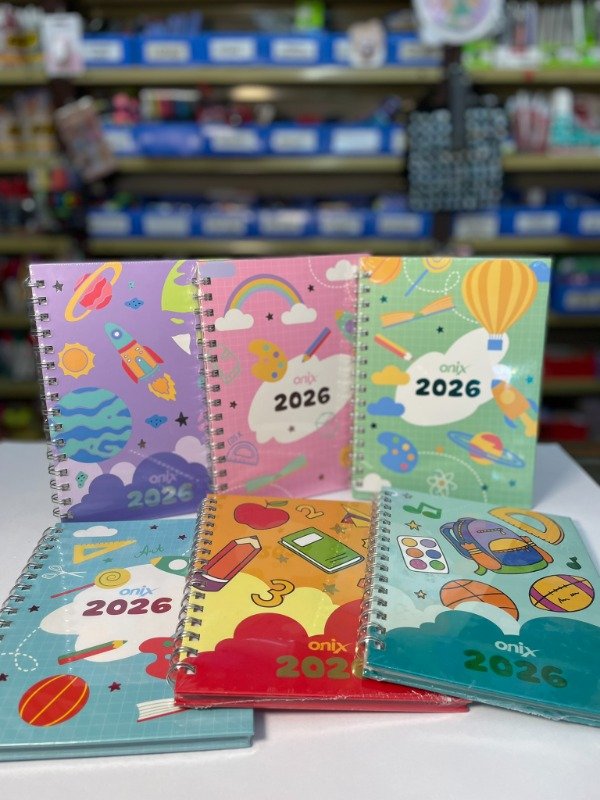 Producto - Agenda Semanal c/espiral R8 - Eco College - "Onix"