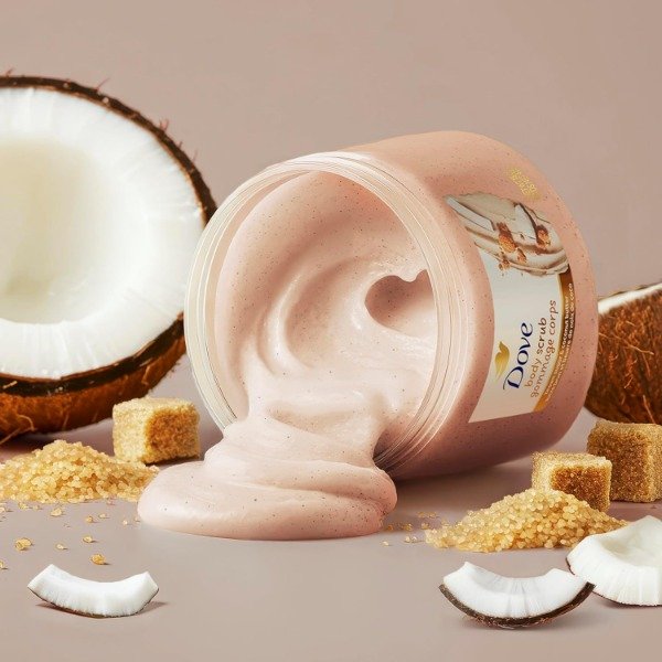 Producto - Dove Brown Sugar and Coconut Butter Body Scrub 424g - 1