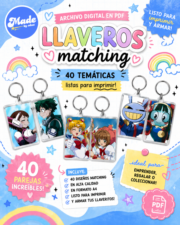 Producto - Archivo Matching Llaveros