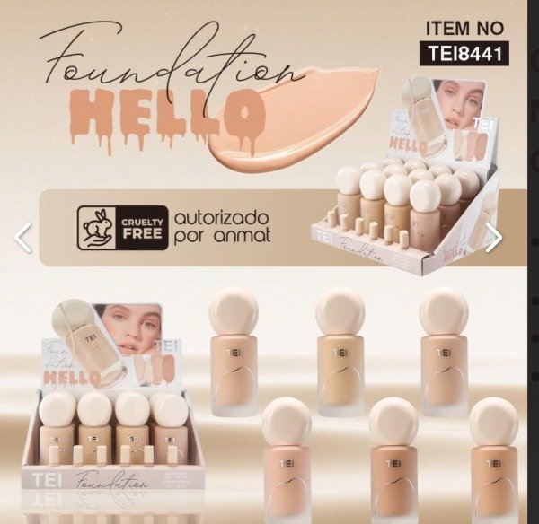Producto - Base fundación hello caja 12 unid tei