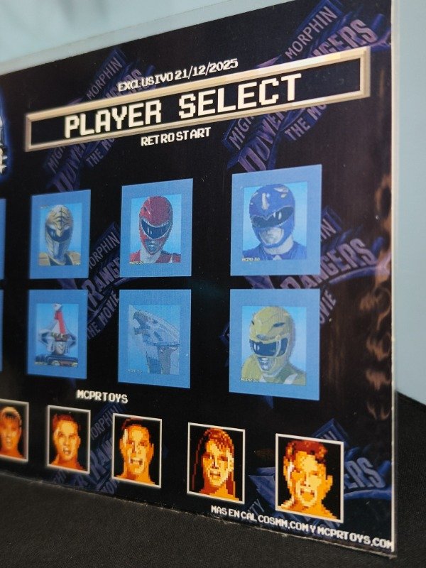 Producto - Poster A5 Mighty Morphin Power Rangers Movie Game 1995 Y Stickers Exclusivo MCPR - 2