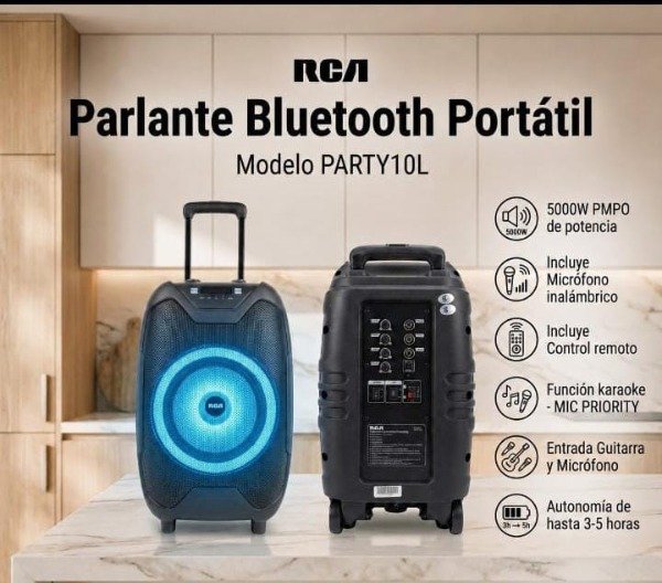 Producto - Parlante Carry BT RCA Party10 - 0