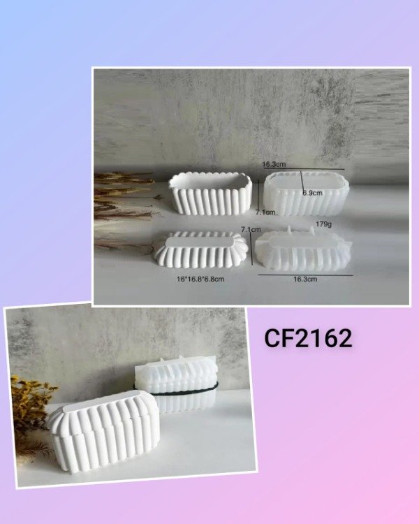 Producto - ALHAJERO OVALADO CON RAYAS - CF2162