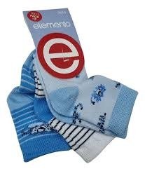 Producto - PACK X 3 MEDIAS ELEMENTO TALLE 0 DE BEBE