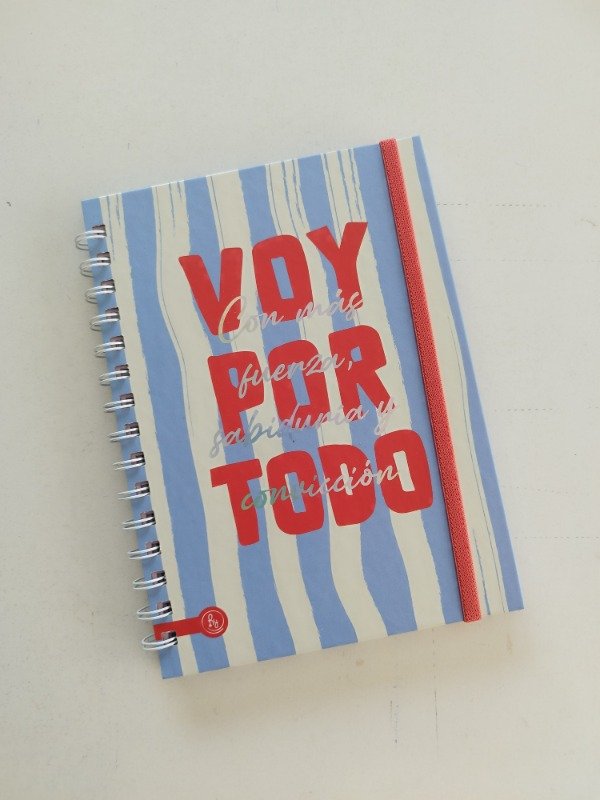 Producto - Cuaderno A5 tapa dura "voy por todo"