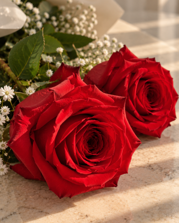 Producto - CAJA CORAZON CON ROSAS Y CHOCOLATES - 1