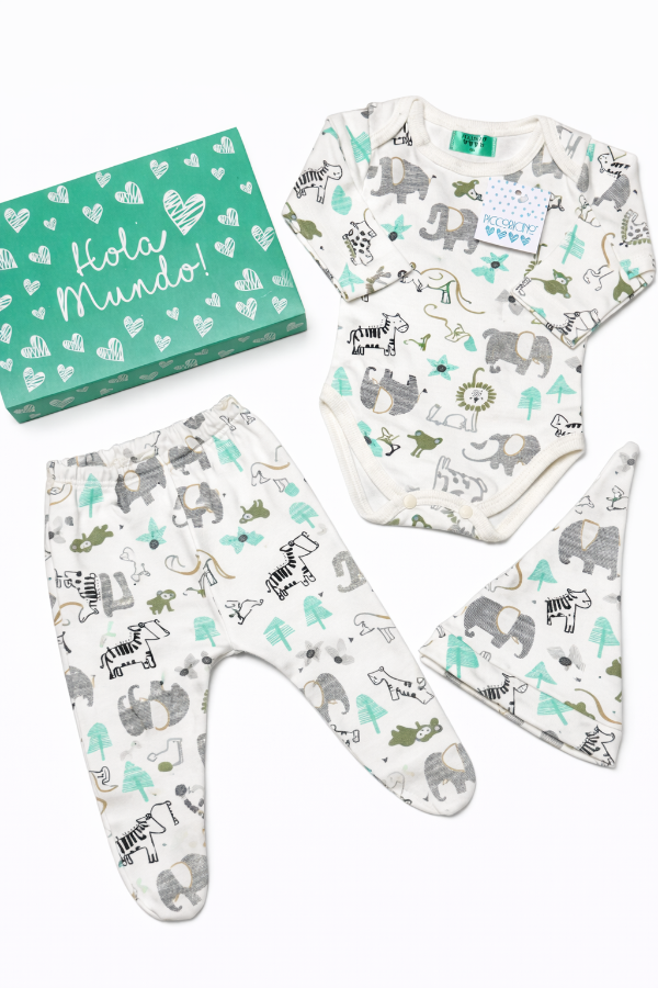 Producto - Ajuar interlock animales Aqua